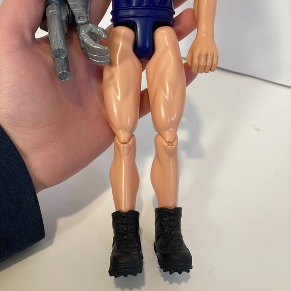 Vintage Mattel 1998 Max Steel Psycho Cyborg 12" Action Figure Toy With Boots - Picture 5 of 12